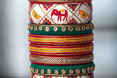 Taashan crafts Handmade bangles Design Cotton Thread bangle