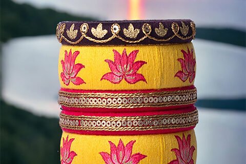 Taashan crafts Handmade bangles Design Cotton Thread bangle