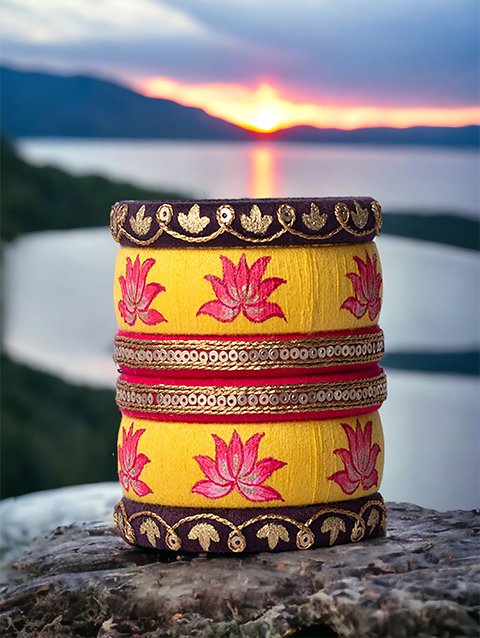 Taashan crafts Handmade bangles Design Cotton Thread bangle