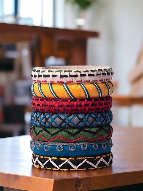 Taashan crafts Handmade bangles Design Cotton Thread bangle