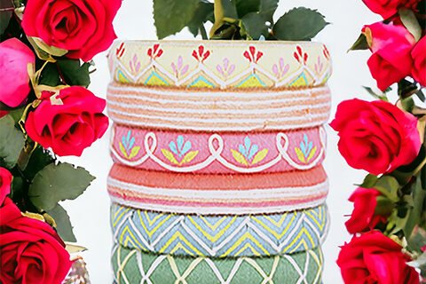 Taashan crafts Handmade bangles Design Cotton Thread bangle
