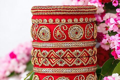 Taashan crafts Handmade bangles Design Cotton Thread bangle