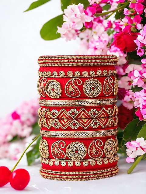 Taashan crafts Handmade bangles Design Cotton Thread bangle