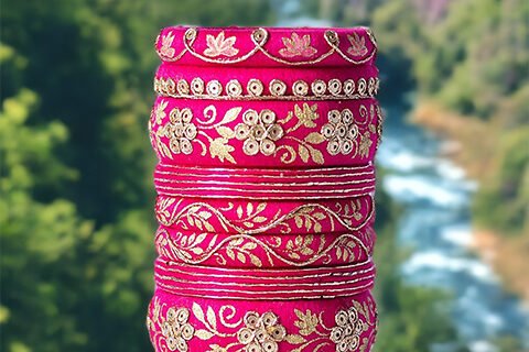 Taashan crafts Handmade bangles Design Cotton Thread bangle