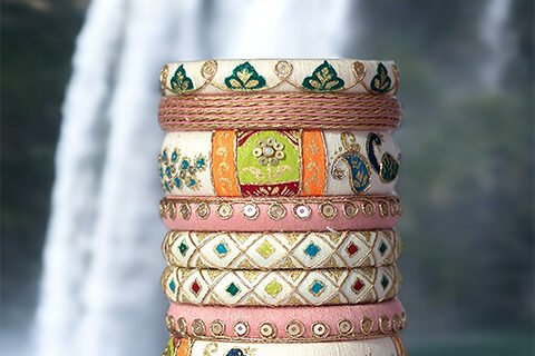 Taashan crafts Handmade bangles Design Cotton Thread bangle
