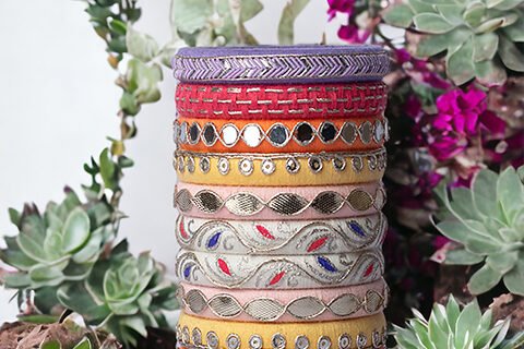 Taashan crafts Handmade bangles Design Cotton Thread bangle