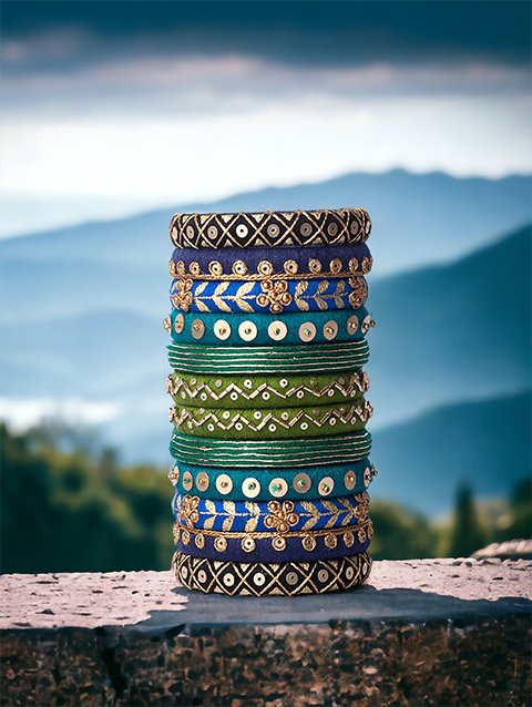 Taashan crafts Handmade bangles Design Cotton Thread bangle