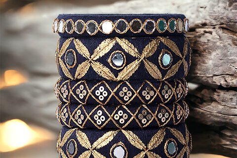 Taashan crafts Handmade bangles Design Cotton Thread bangle