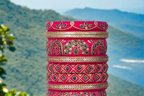 Taashan crafts Handmade bangles Design Cotton Thread bangle