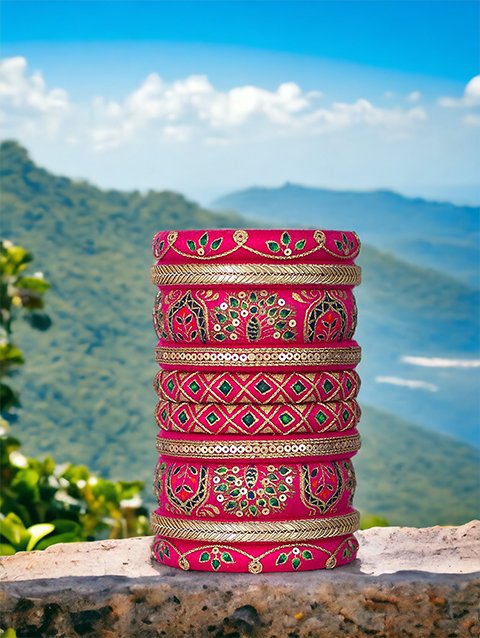 Taashan crafts Handmade bangles Design Cotton Thread bangle