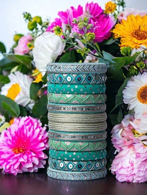 Taashan crafts Handmade bangles Design Cotton Thread bangle